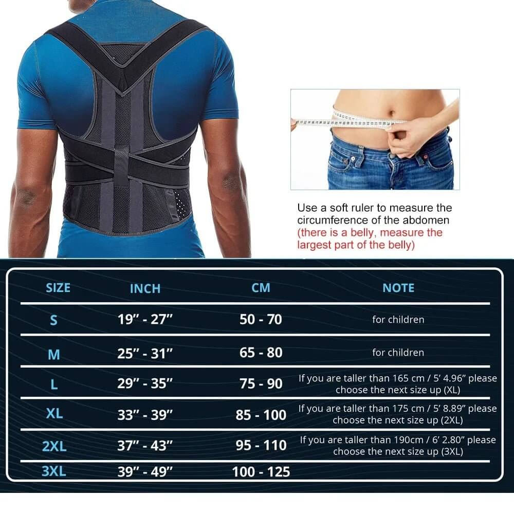 Back Brace Posture Corrector for Men and Women - Posture Vibe