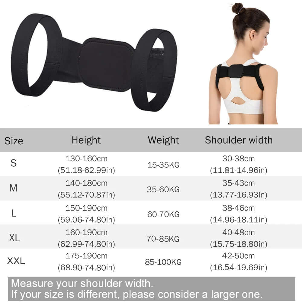 Sports Upper Back Brace Support Belt - Posture Vibe